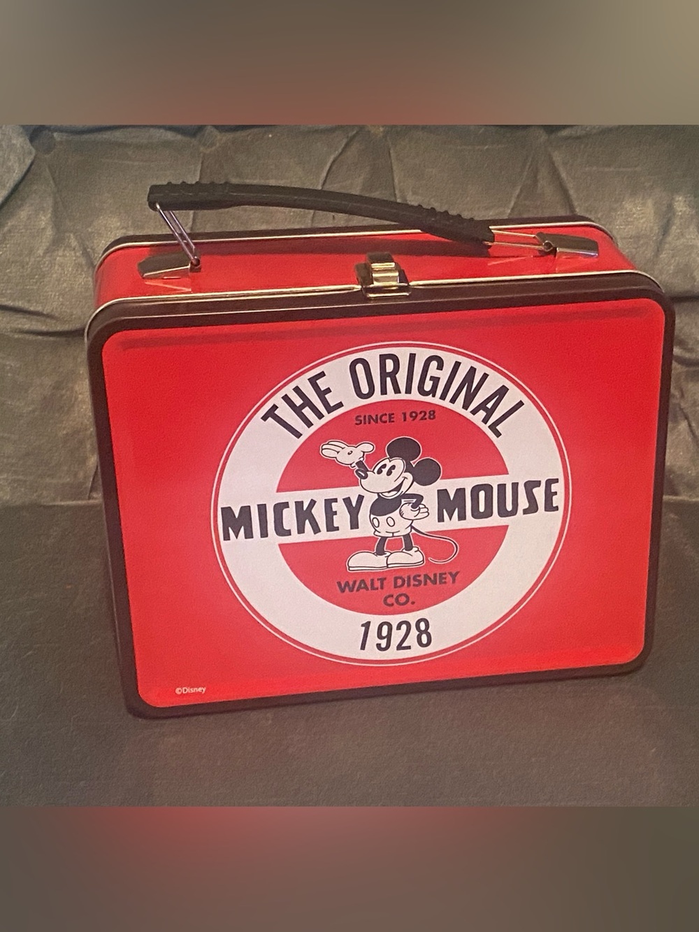 Disney Mickey Mouse Tin Lunch Box The Original 1928 NEW